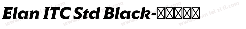 Elan ITC Std Black字体转换